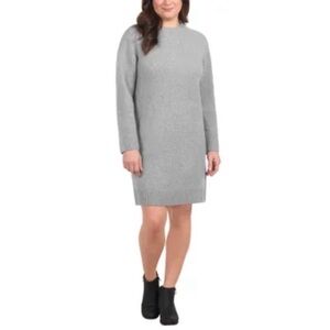 Dalia Women's Sweater Dress Small Gray
